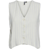 PIECES PIECES Damen Weste PCPIA Vest Birch Hydrangea