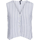 PIECES PIECES Damen Weste PCPIA Vest Bright White Navy blazer