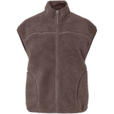PIECES PIECES Damen Weste PCSADIA Vest Coffee Quartz