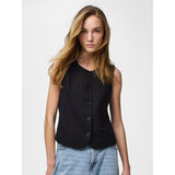 PIECES PIECES Damen weste PCKAMIL Vest Black