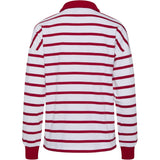 PIECES PIECES Damenpolo PCAMILIE Polo Bright White High risk red