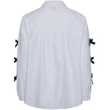 PIECES PIECES X DITTE ESTRUP X CILLE FJORD PCBELL SHIRT Restudsalg Bright White BLACK BOWS