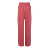 PIECES PIECES dame bukser PCFRIA Pant High Risk Red Washed