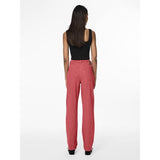 PIECES PIECES dame bukser PCFRIA Pant High Risk Red Washed