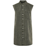 PIECES PIECES dame kjole PCABBI Restudsalg Light Grey Melange