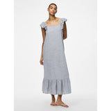 PIECES PIECES Damen Kleid PCAPIA Restudsalg Nautical Blue Stripes Bright white