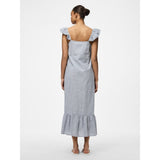 PIECES PIECES Damen Kleid PCAPIA Restudsalg Nautical Blue Stripes Bright white