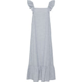 PIECES PIECES Damen Kleid PCAPIA Restudsalg Nautical Blue Stripes Bright white