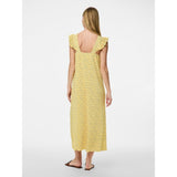 PIECES PIECES Damen Kleid PCFLORA Dress Pale Banana Small flower