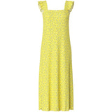 PIECES PIECES Damen Kleid PCFLORA Dress Pale Banana Small flower