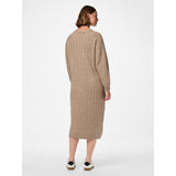 PIECES PIECES dame kjole PCMAGGY Restudsalg Taupe Gray