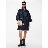 PIECES PIECES dame kjole PCNEVIN Restudsalg Dark Blue Denim