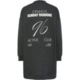 PIECES PIECES dame kjole PCPATRICE Restudsalg Dark Grey Melange SUNDAY MORNING
