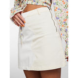 PIECES PIECES dame nederdel PCKAJA Restudsalg Whitecap Gray