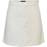 PIECES PIECES dame nederdel PCKAJA Restudsalg Whitecap Gray