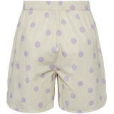 PIECES PIECES dame shorts PCADDI Restudsalg Cloud Cream LAVENDER DOTS