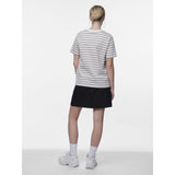 PIECES PIECES Damen Tee PCRIA T-shirt Silver Mink BRIGHT WHITE