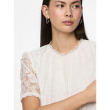 PIECES PIECES Damen Top PCOLLINE Restudsalg Cloud Dancer