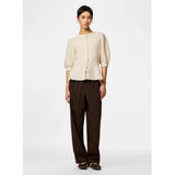 PIECES Pieces Damen Cardigan PCSILLY Cardigan Birch Melange