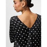 PIECES Pieces Damen Bluse PCJYTTA Restudsalg Black White Dots