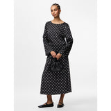 PIECES Pieces Damen Bluse PCJYTTA Restudsalg Black White Dots