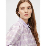 PIECES Pieces Damen Hemd PCVENNI Restudsalg Purple Heather