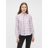 PIECES Pieces Damen Hemd PCVENNI Restudsalg Purple Heather