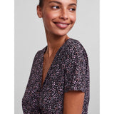 PIECES Pieces Damen Kleid PCEMANUELLE Restudsalg Prism Pink FLOWER BURLWOOD