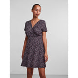 PIECES Pieces Damen Kleid PCEMANUELLE Restudsalg Prism Pink FLOWER BURLWOOD