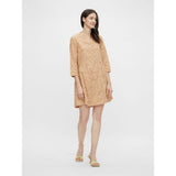 PIECES Pieces Damen Kleid PCLINDSEY Restudsalg Sandstone