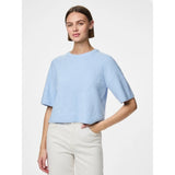 PIECES Pieces Damen Strick PCSILLY Knit Cashmere Blue MELANGE