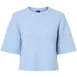 PIECES Pieces Damen Strick PCSILLY Knit Cashmere Blue MELANGE
