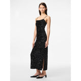 PIECES Pieces Damen kleid PCKAM Dress Black Black sequins