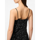 PIECES Pieces Damen kleid PCKAM Dress Black Black sequins