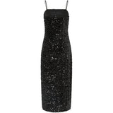 PIECES Pieces Damen kleid PCKAM Dress Black Black sequins