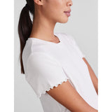 PIECES Pieces dame T-shirt PCNICCA T-shirt Bright White