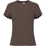 PIECES Pieces dame T-shirt PCNICCA T-shirt Hot Fudge