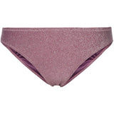 PIECES Pieces dame bikini underdel PCBLING Restudsalg Bordeaux Silver lurex