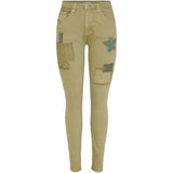 Place du Jour Place Du Jour Damen Jeans 98125 Restudsalg Kaki