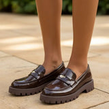 SHOES Rosabel Damen loafer YU9T-7 Shoes Brown