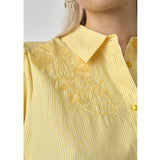 Sisters Point SISTERS POINT Damen Hemd ISOLA Shirt Yellow Stripe