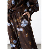Sisters Point SISTERS POINT Damen Hosen ELLA Pant Brown/Blue Flower