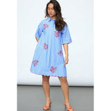 Sisters Point SISTERS POINT Damen Kleid EDINA Dress Blue Stripes