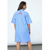 Sisters Point SISTERS POINT Damen Kleid EDINA Dress Blue Stripes