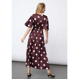 Sisters Point SISTERS POINT Damen Kleid GISELA Dress Deep Bordeaux Dot