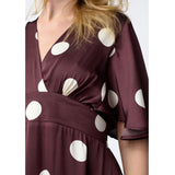 Sisters Point SISTERS POINT Damen Kleid GISELA Dress Deep Bordeaux Dot