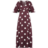 Sisters Point SISTERS POINT Damen Kleid GISELA Dress Deep Bordeaux Dot