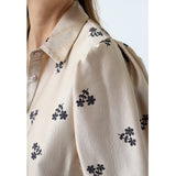 Sisters Point SISTERS POINT Damenhemd ELLA Shirt Champagne Black