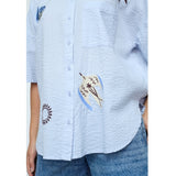 Sisters Point SISTERS POINT Damenrock ELLA-N Shirt Stripes Emb