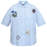 Sisters Point SISTERS POINT Damenrock ELLA-N Shirt Stripes Emb